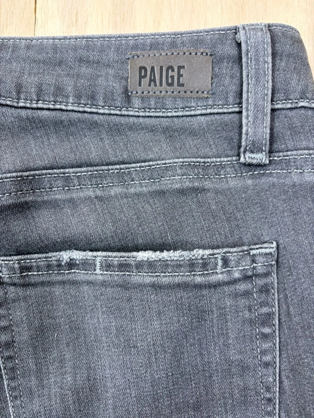 PAIGE Hoxton Ankle Jeans Gray Stone Wash Women’s 26 - Picture 6 of 14